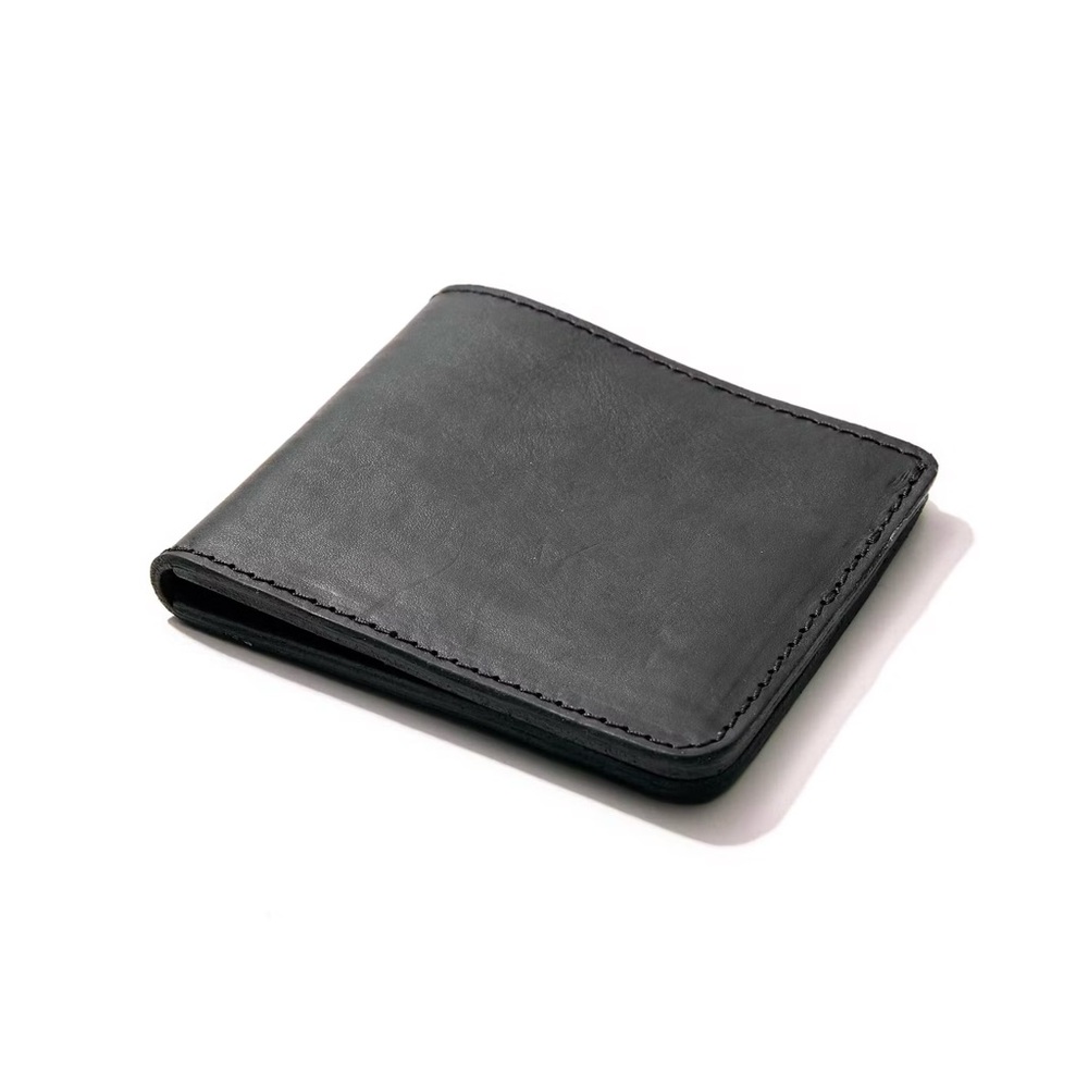 Flint and Tinder (Huckberry) Black Leather Wallet - Picture 2 of 11